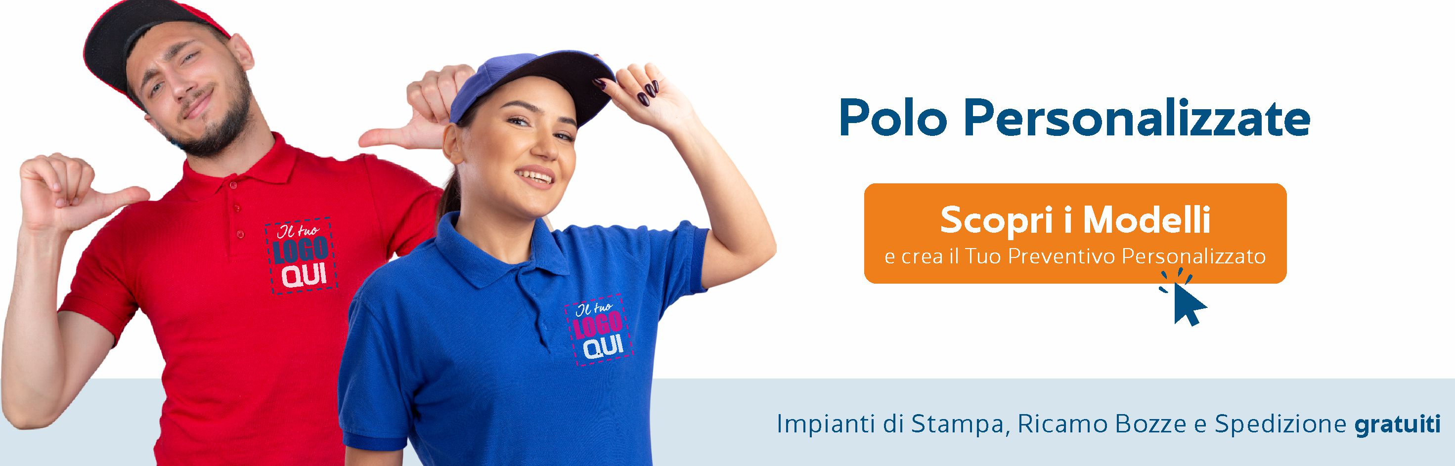Polo Personalizzate con Ricamo o Stampa