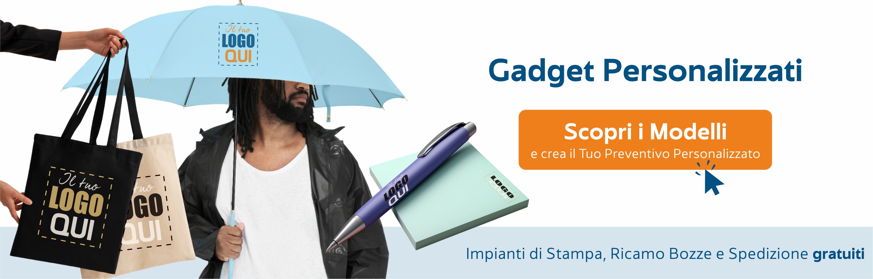 Gadget personalizzati con ricamo o stampa
