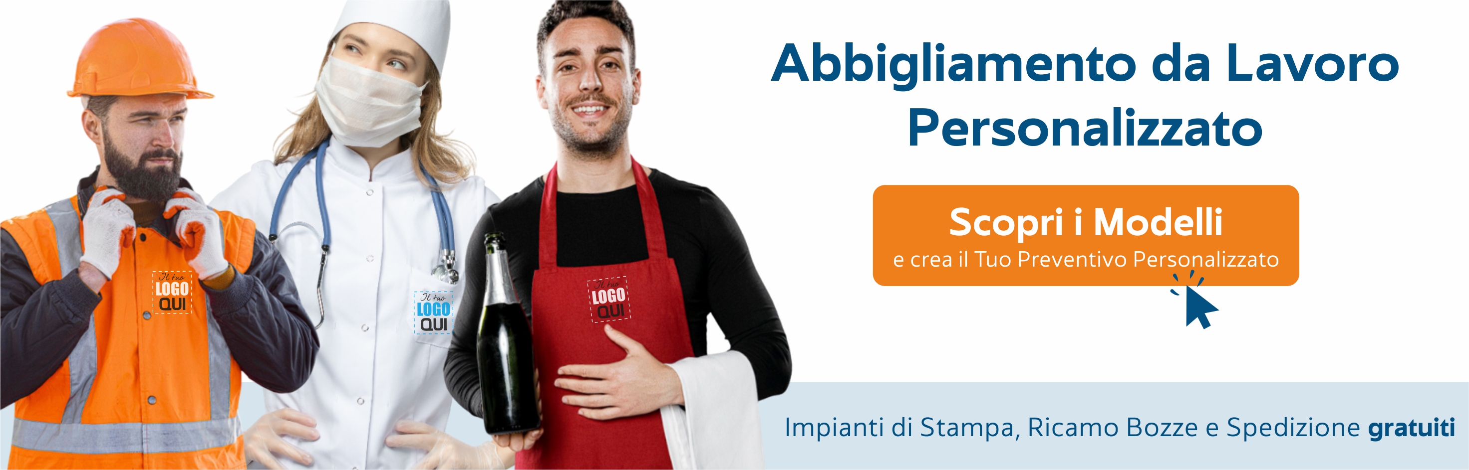 Abbigliamento Personalizzato da Lavoro con Ricamo o Stampa