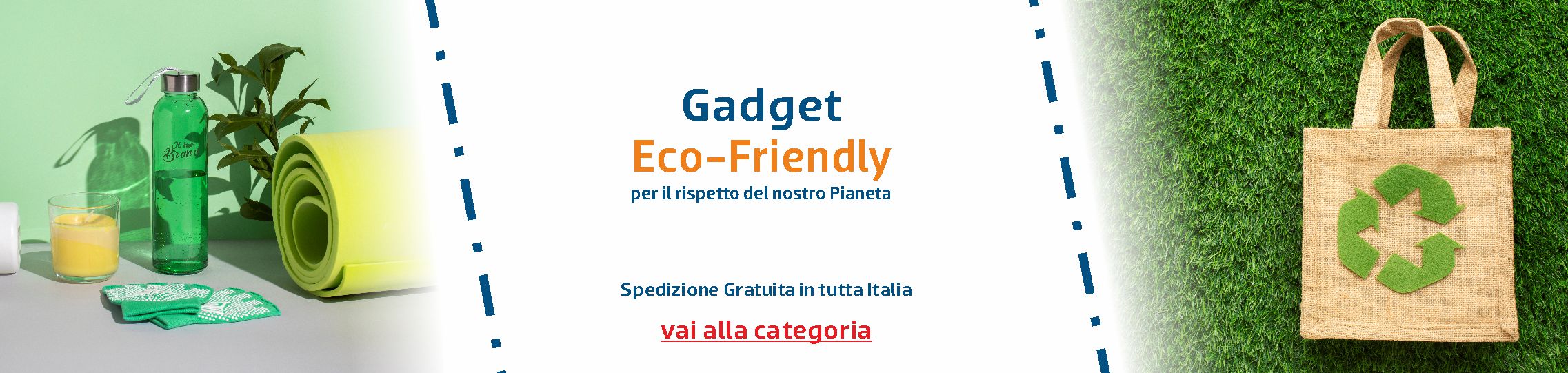 Gadget Ecofriendly personalizzati con stampa o Ricamo del Tuo logo