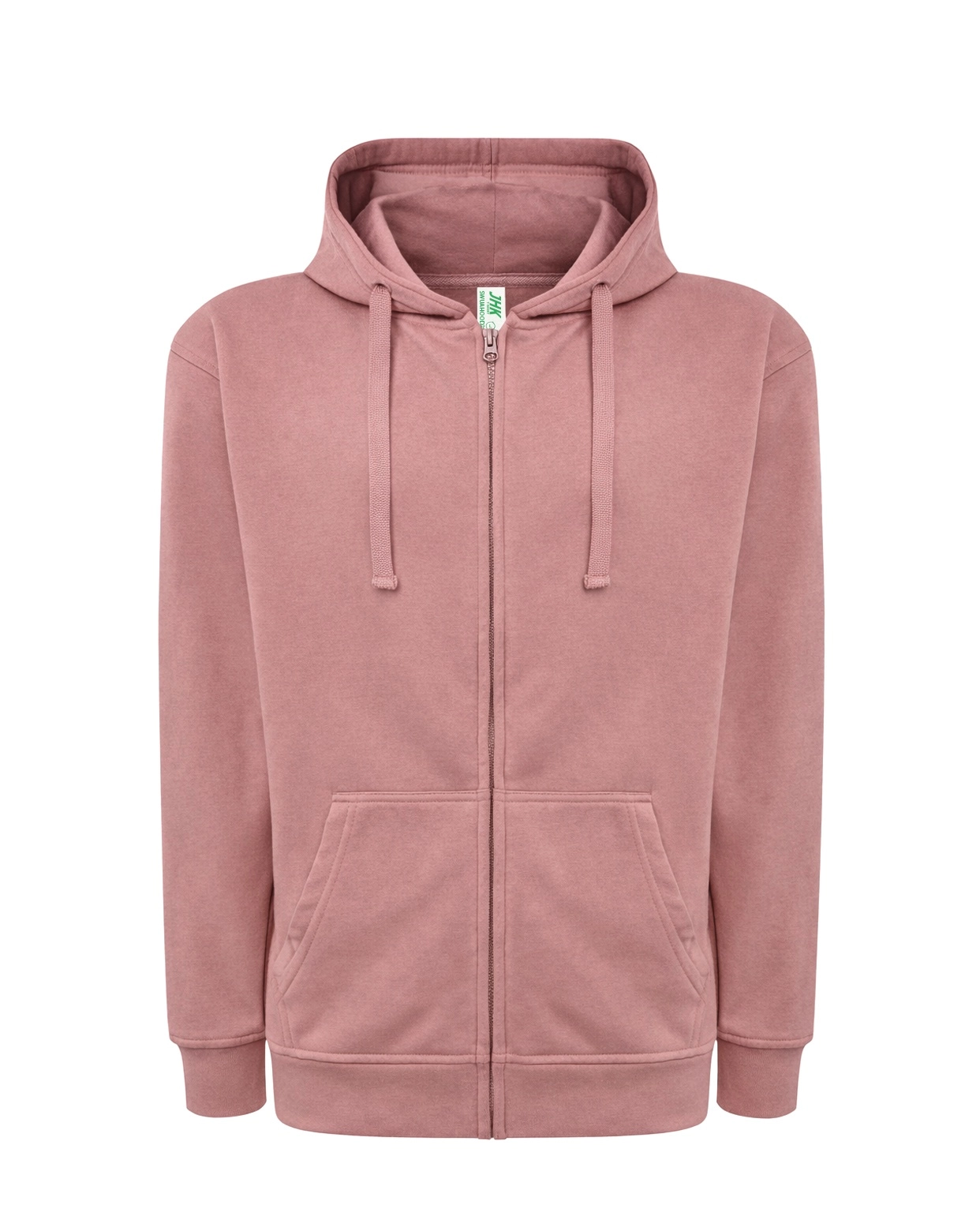 Immagine Felpa JHK Leggera Cappuccio e Zip | 60% COT+40% POL | 240 gr/m2 personalizzata con stampa o ricamo