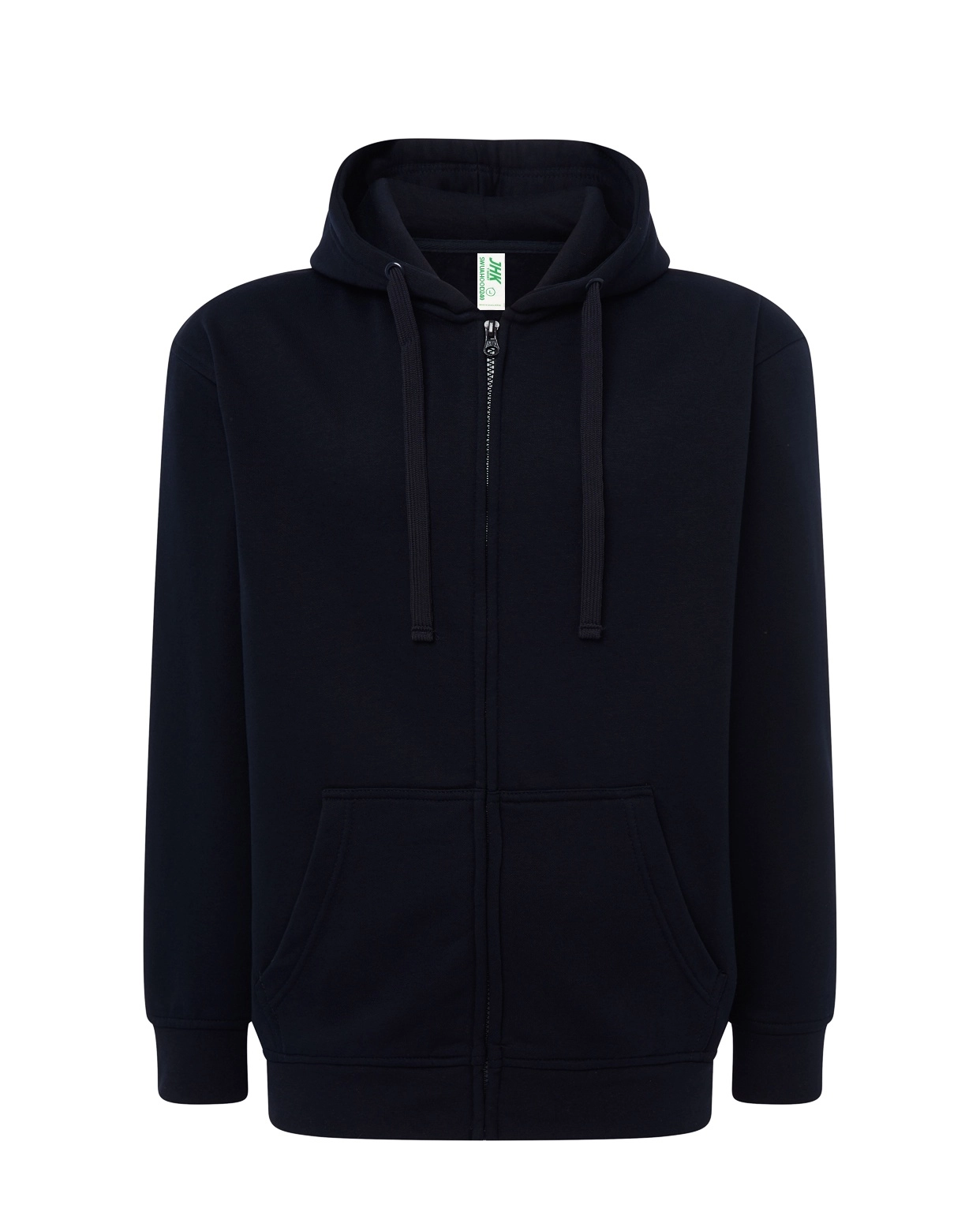 Immagine Felpa JHK Leggera Cappuccio e Zip | 60% COT+40% POL | 240 gr/m2 personalizzata con stampa o ricamo