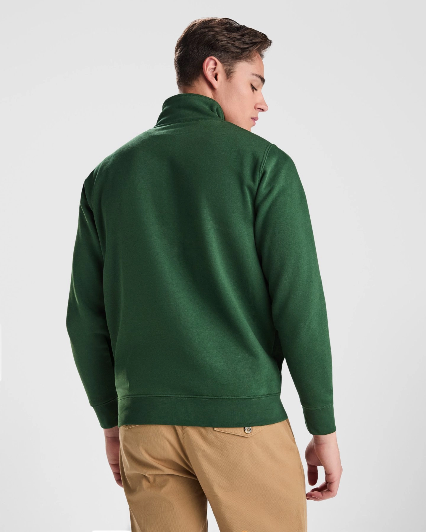 Immagine Felpa collo alto zip ULAN Roly | 50% cot+50% pol | 280 gr personalizzata con stampa o ricamo