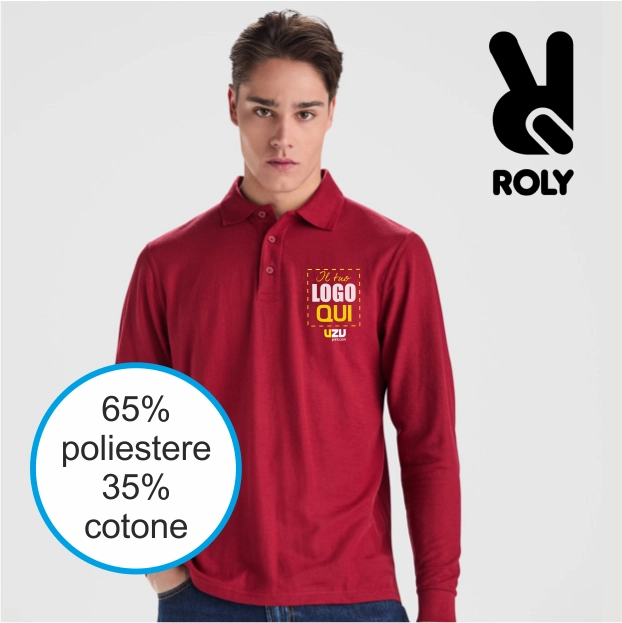 Immagine Polo CARPE Roly M/L | 65%Cot-35%pol | 220gr personalizzata con stampa o ricamo