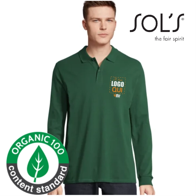 Immagine POLO UNISEX SOL'S PLANET M/L | 100% cotone biologico | 170gr personalizzata con stampa o ricamo