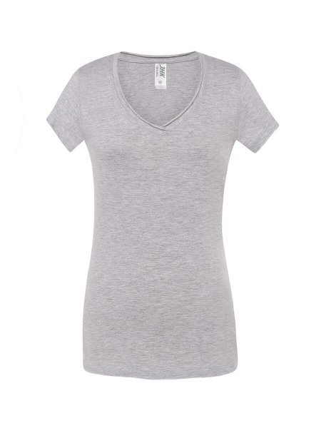 Immagine T-SHIRT DONNA COLLO A V URBAN SICILIA | : 100% COT | 140 gr personalizzata con stampa o ricamo