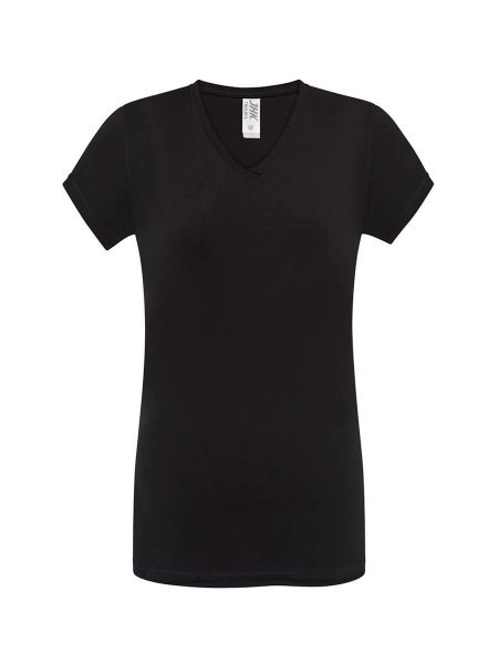 Immagine T-SHIRT DONNA COLLO A V URBAN SICILIA | : 100% COT | 140 gr personalizzata con stampa o ricamo