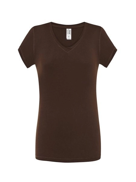 Immagine T-SHIRT DONNA COLLO A V URBAN SICILIA | : 100% COT | 140 gr personalizzata con stampa o ricamo