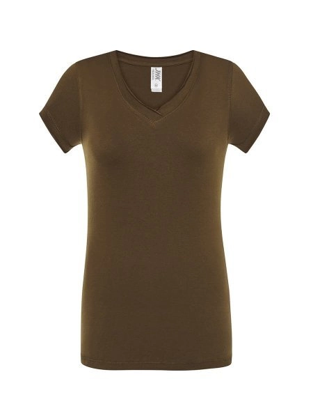 Immagine T-SHIRT DONNA COLLO A V URBAN SICILIA | : 100% COT | 140 gr personalizzata con stampa o ricamo