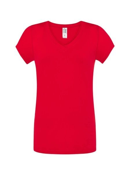 Immagine T-SHIRT DONNA COLLO A V URBAN SICILIA | : 100% COT | 140 gr personalizzata con stampa o ricamo
