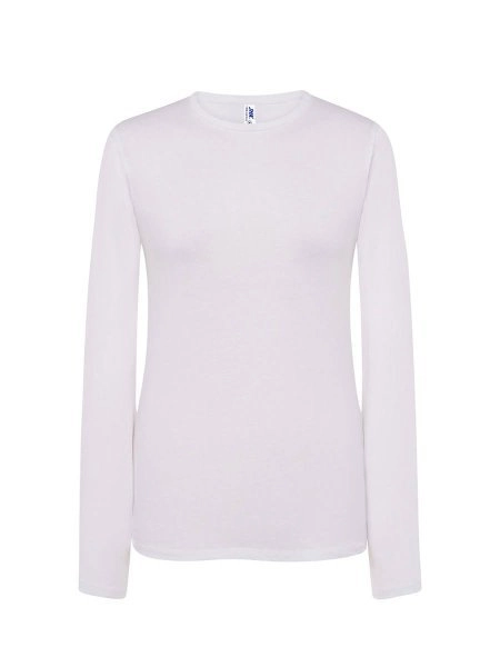 Immagine T-SHIRT DONNA MANICA LUNGA REGULAR | 100% COT | 155 gr personalizzata con stampa o ricamo
