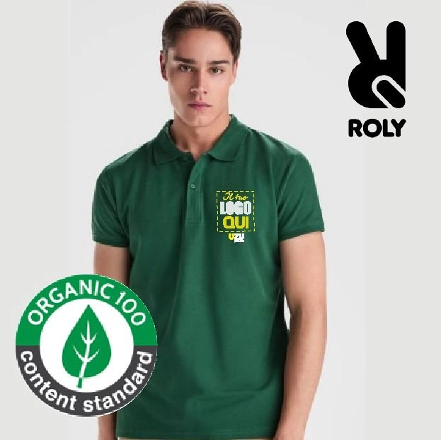 Immagine Polo PRINCE Roly | 100% cotone biologico | 210gr personalizzata con stampa o ricamo