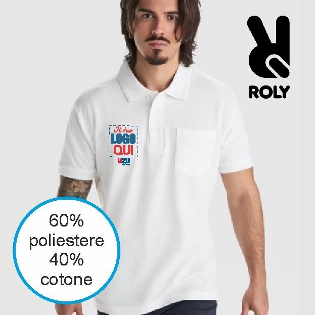 Immagine Polo CENTAURO PREMIUM Roly | 60% Cot. 40% Pol. | 220g/m² personalizzata con stampa o ricamo