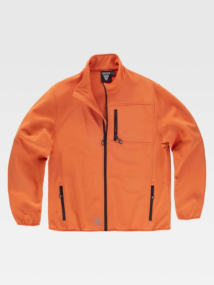 Immagine SOFTSHELL Workteam | 96% POL+ 4% ELA | 280 gr personalizzata con stampa o ricamo