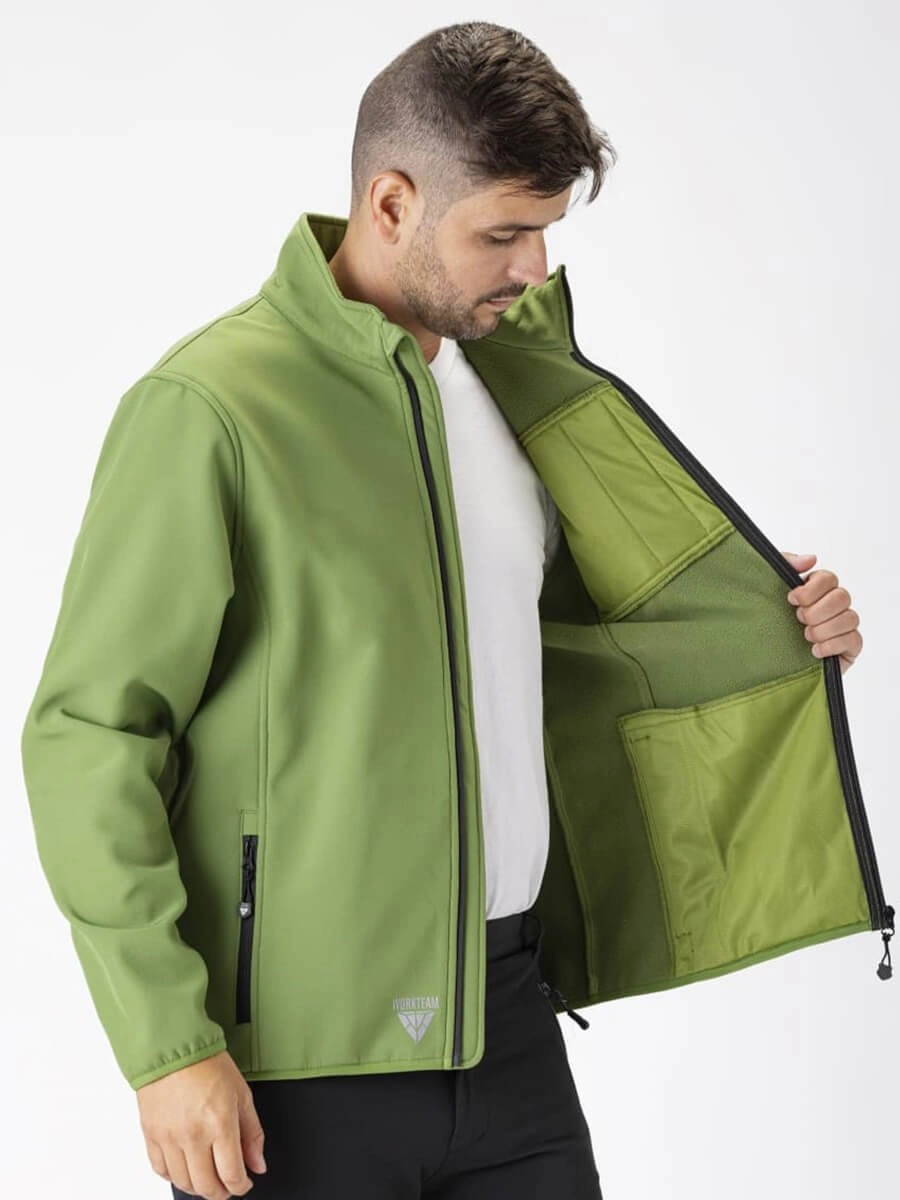 Immagine SOFTSHELL Workteam | 96% POL+ 4% ELA | 280 gr personalizzata con stampa o ricamo