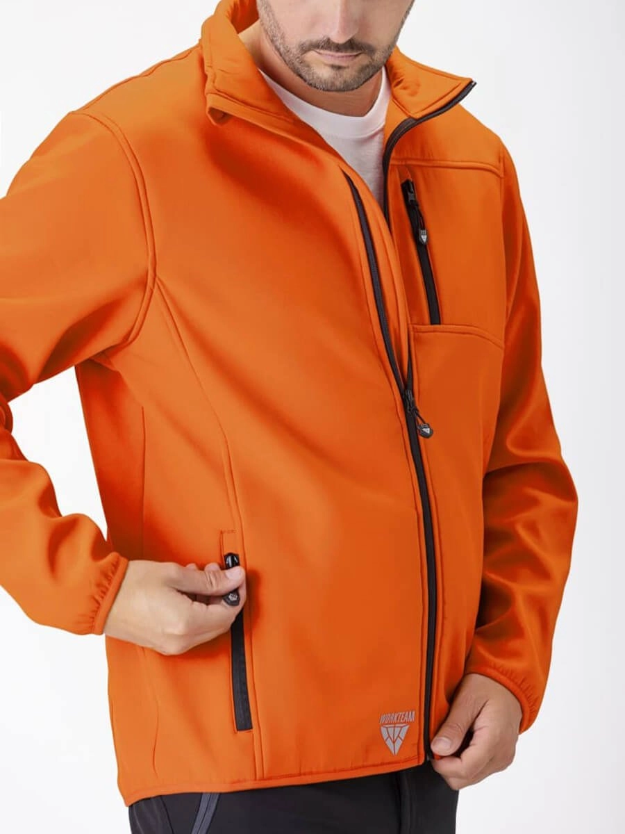 Immagine SOFTSHELL Workteam | 96% POL+ 4% ELA | 280 gr personalizzata con stampa o ricamo