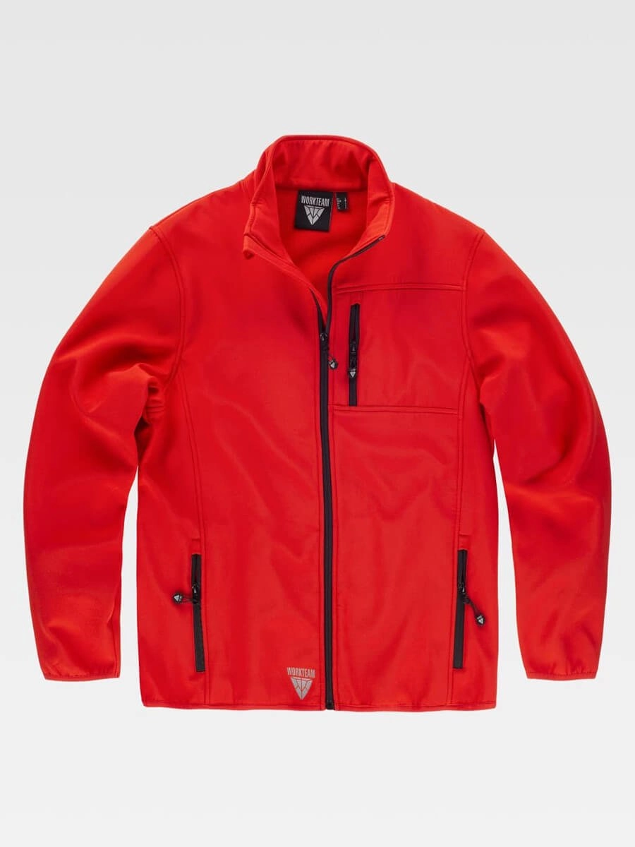 Immagine SOFTSHELL Workteam | 96% POL+ 4% ELA | 280 gr personalizzata con stampa o ricamo