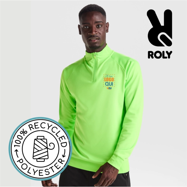 Immagine Felpa EPIRO Roly mezza zip | 100% pol | 200 g/m² personalizzata con stampa o ricamo