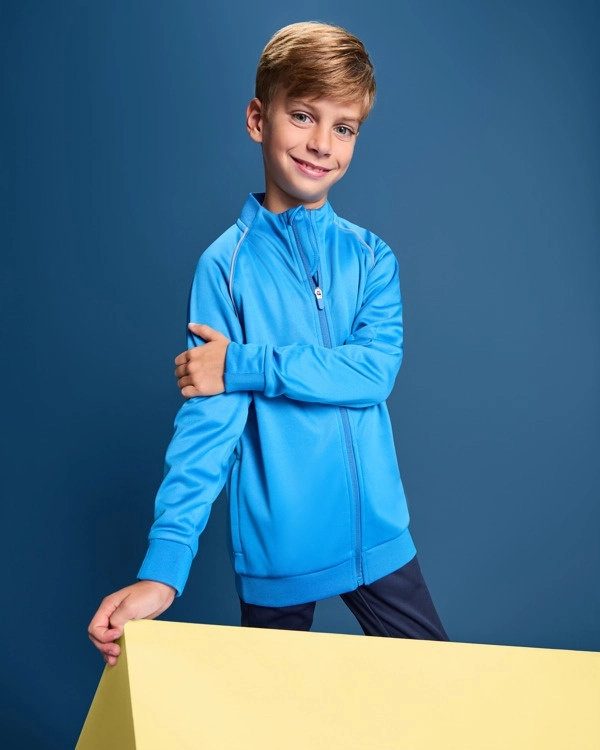 Immagine Felpa sportiva VALIER zip | 100% pol | 210 g/m² personalizzata con stampa o ricamo