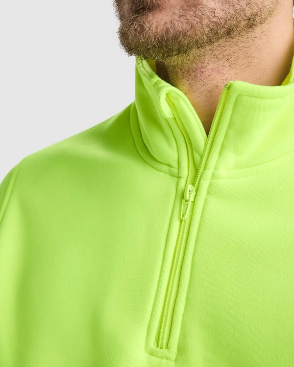 Immagine Felpa con mezza zip SPICA Roly | 100% pol | 280 g/m² personalizzata con stampa o ricamo