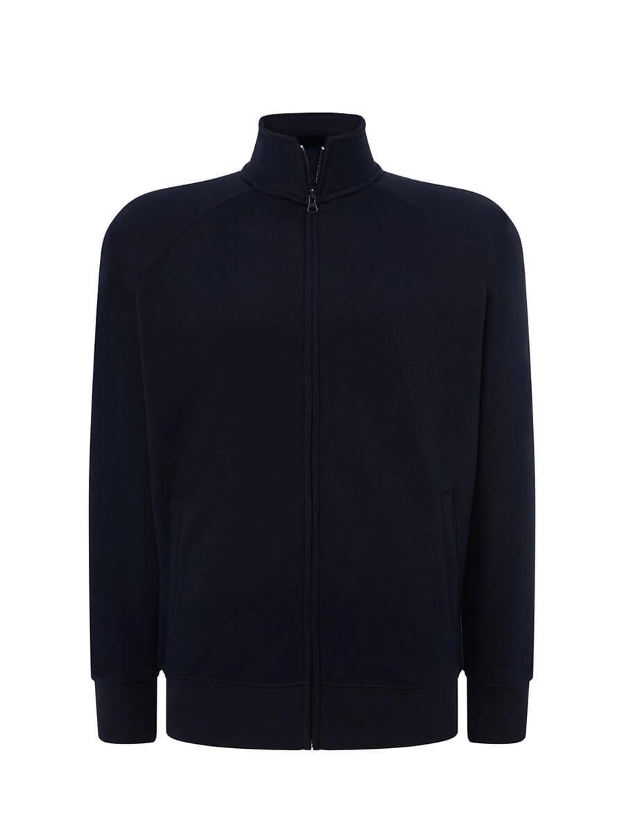 Immagine FELPA UNISEX ZIP INTERA JT | 60% COT + 40% POL | 265 gr/m2 personalizzata con stampa o ricamo
