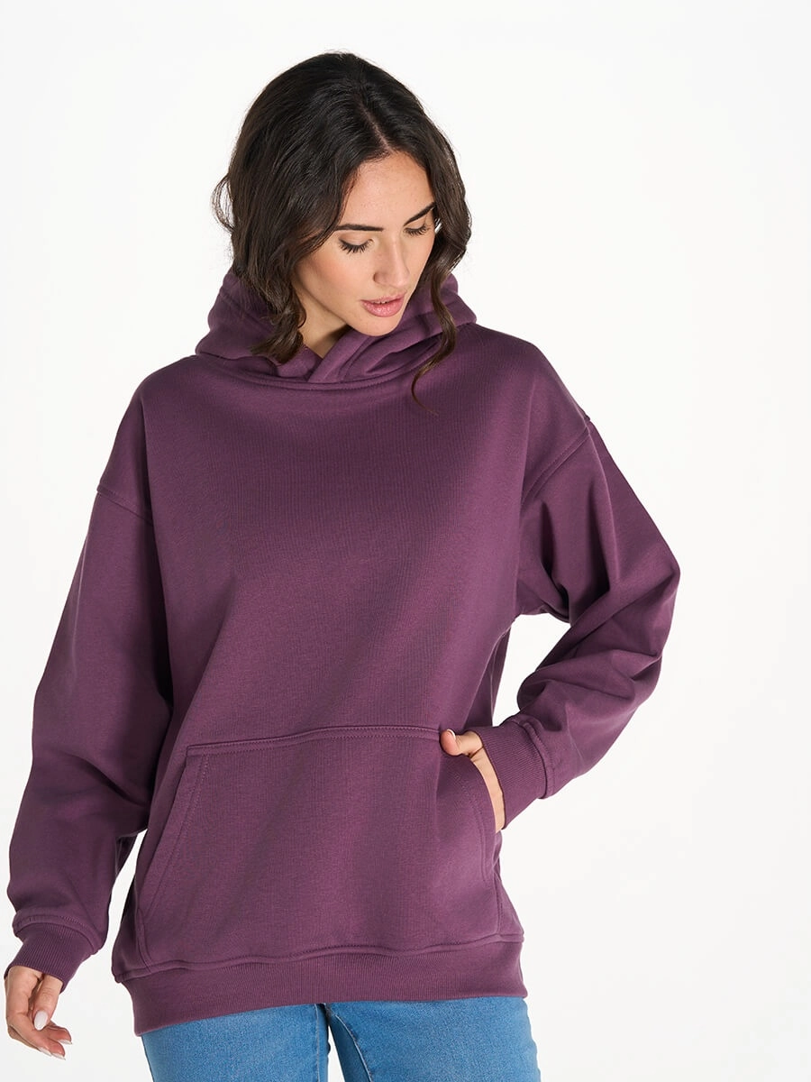 Immagine FELPA JHK UNISEX CAPPUCCIO OVERSIZE | 80% Cot/ 20% Pol | 320 gr/m2 personalizzata con stampa o ricamo