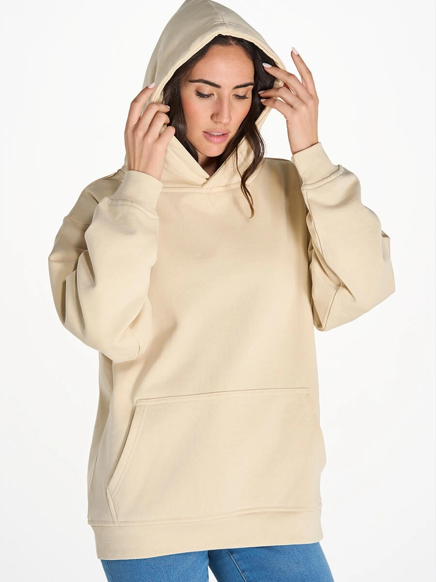 Immagine FELPA JHK UNISEX CAPPUCCIO OVERSIZE | 80% Cot/ 20% Pol | 320 gr/m2 personalizzata con stampa o ricamo