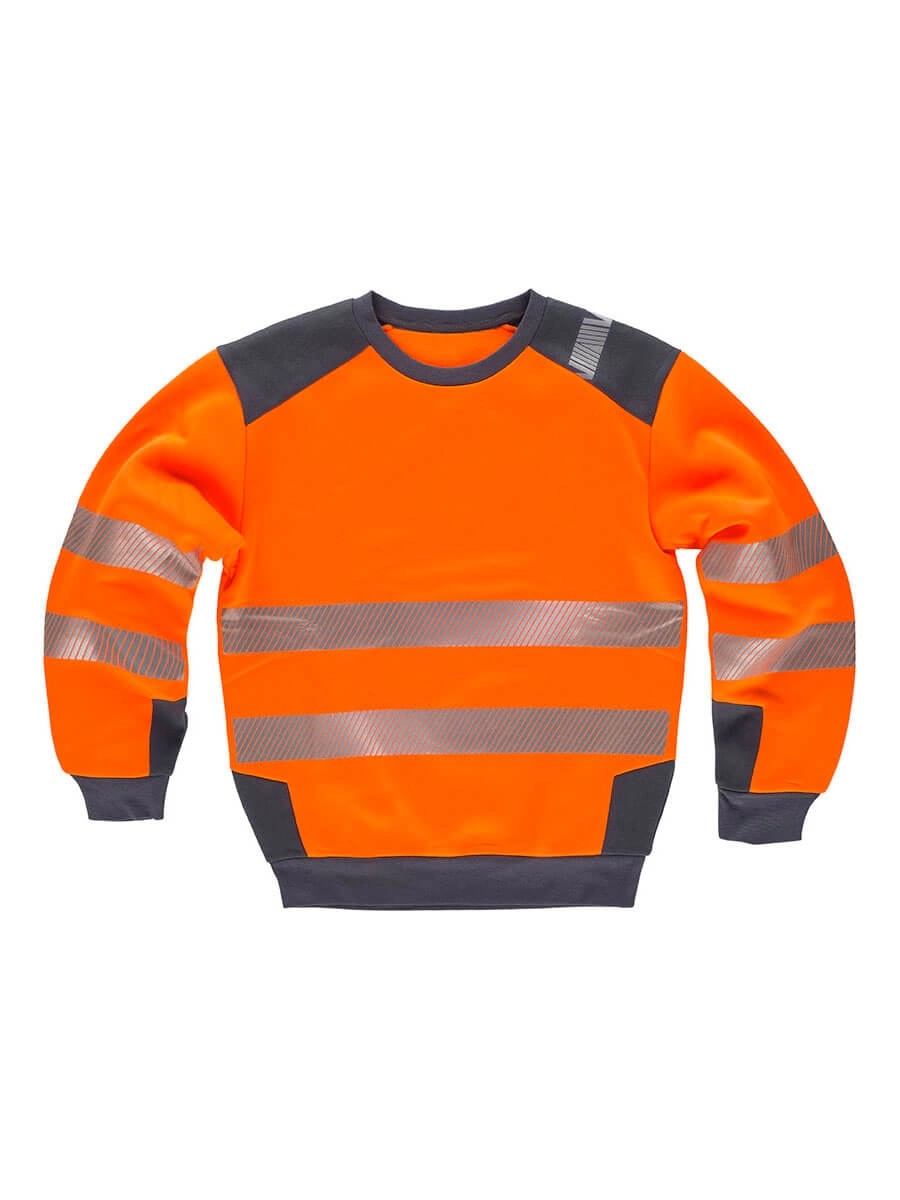 Immagine FELPA GIROCOLLO BICOLORE Workteam |100% POL | 280 gr/m2 personalizzata con stampa o ricamo.