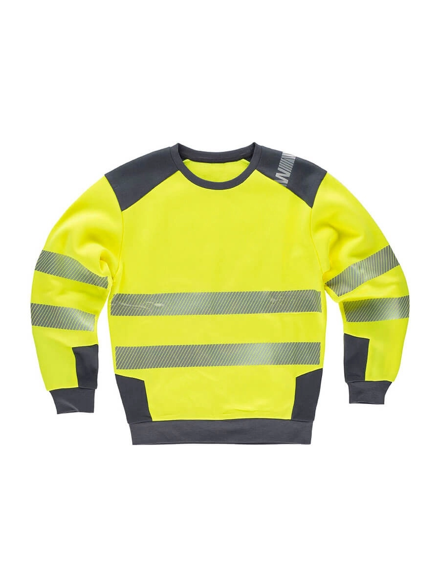 Immagine FELPA GIROCOLLO BICOLORE Workteam |100% POL | 280 gr/m2 personalizzata con stampa o ricamo.