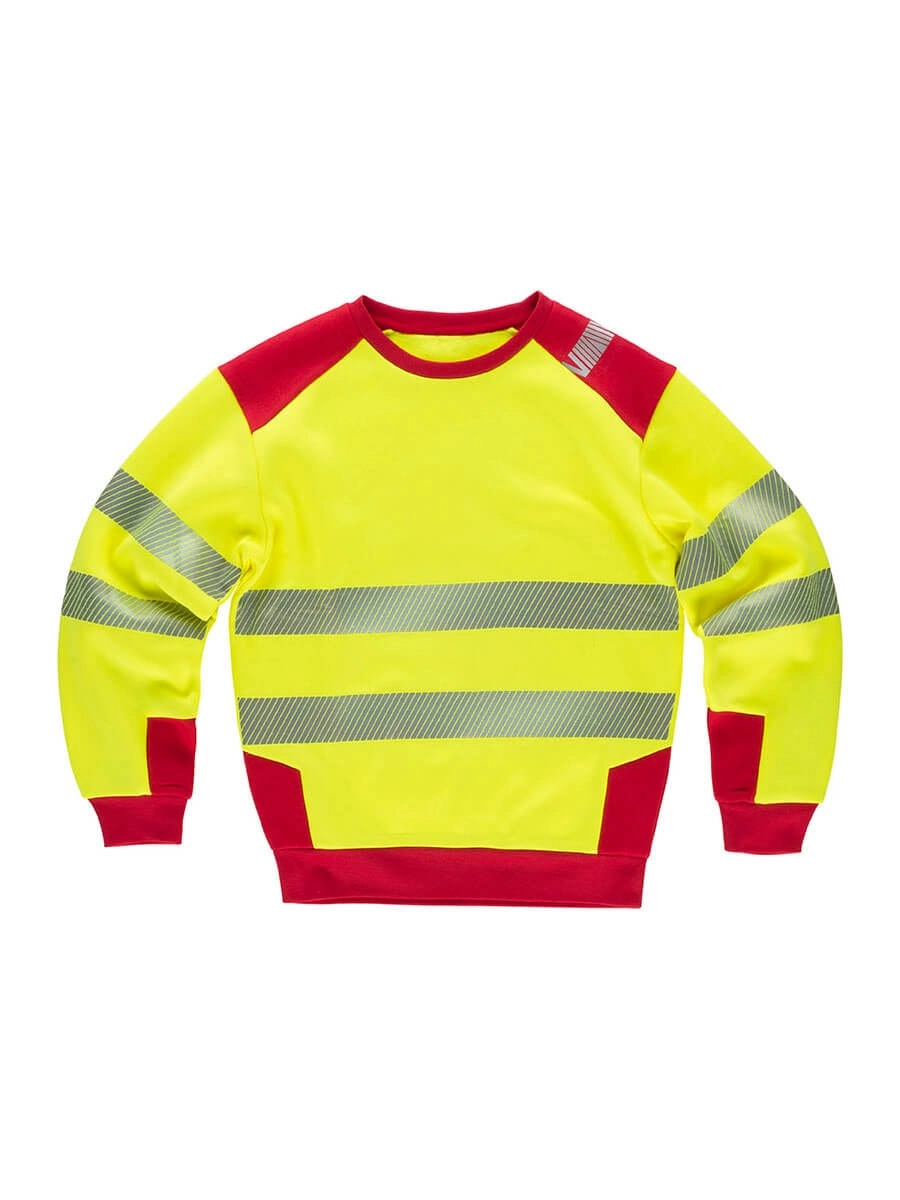 Immagine FELPA GIROCOLLO BICOLORE Workteam |100% POL | 280 gr/m2 personalizzata con stampa o ricamo.