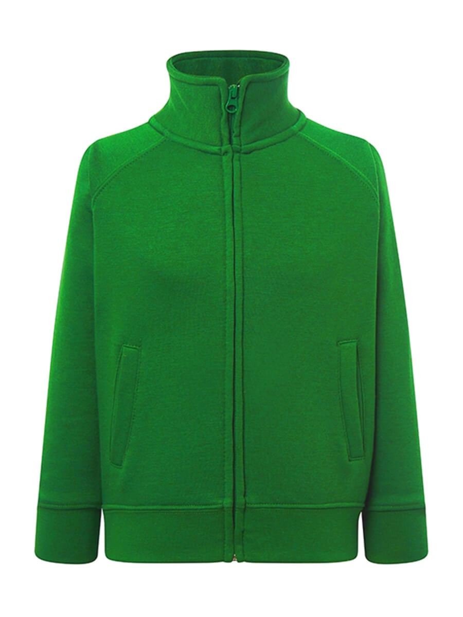 Immagine FELPA BAMBINO JHK ZIP INTERA PREMIUM | 60% COT+ 40% POL | 290 gr/m2 personalizzata con stampa o ricamo