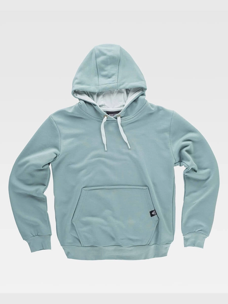 Immagine FELPA Workteam UNISEX CAPPUCCIO CONTRAST | 70%COT+30% POL | 320 gr/m2 personalizzata con stampa o ricamo 