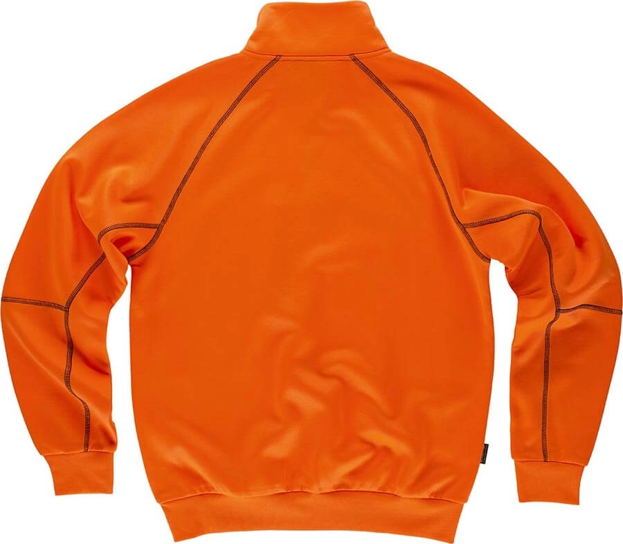Immagine FELPA Workteam ALTA VISIBILITA Mezza Zip | 100% POL | 280 gr/m2 personalizzata con stampa o ricamo