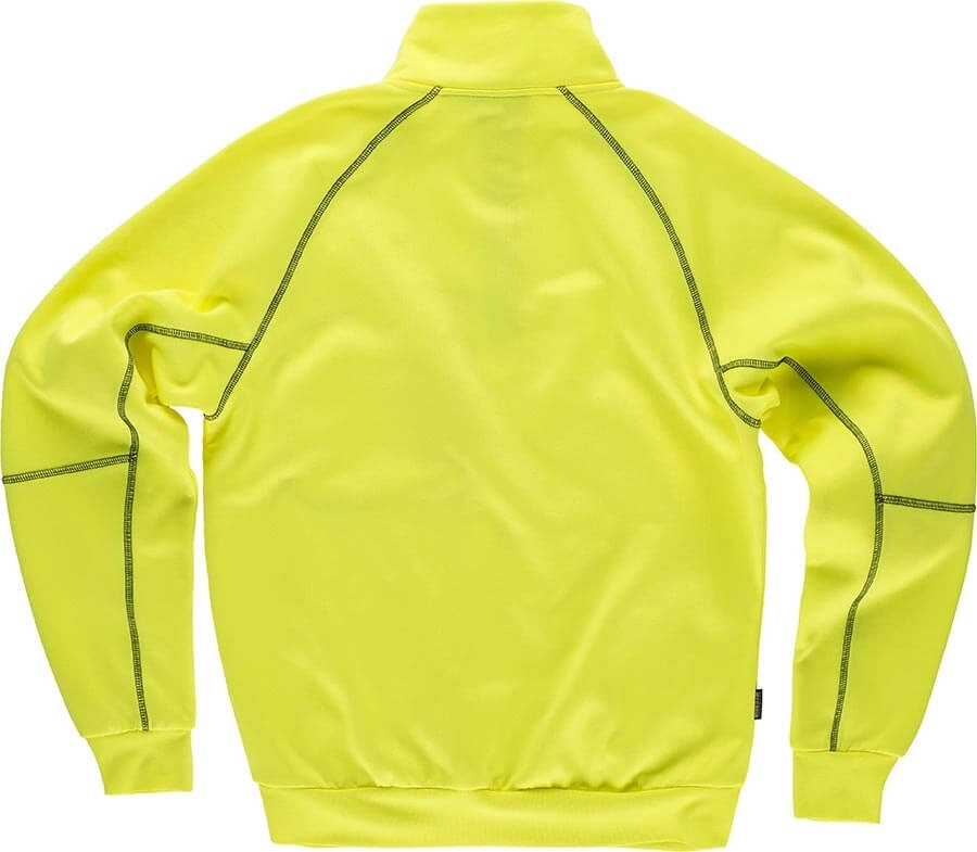 Immagine FELPA Workteam ALTA VISIBILITA Mezza Zip | 100% POL | 280 gr/m2 personalizzata con stampa o ricamo