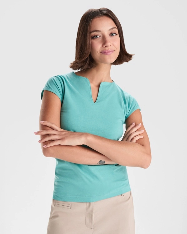 Immagine T-shirt BELICE Roly | 94% cot / 6% ela | 200 g/m² personalizzata con stampa o ricamo