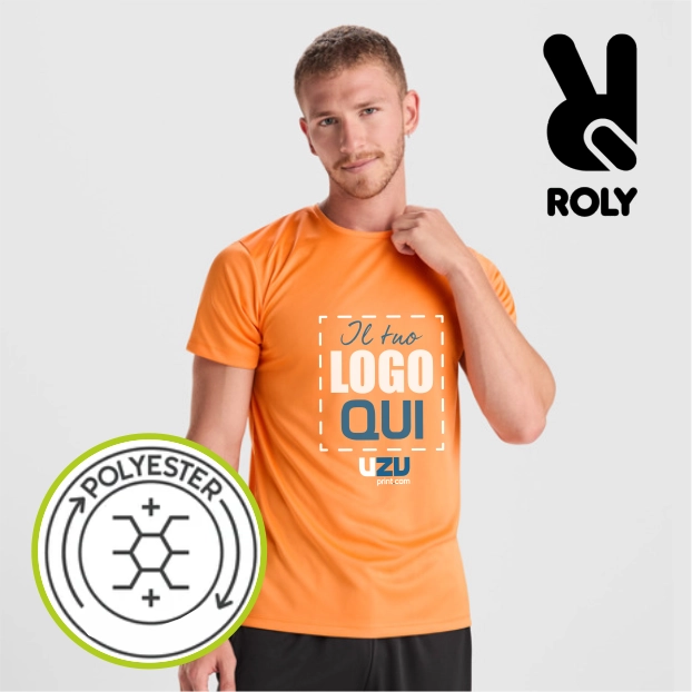 Immagine T-shirt DAYTONA Roly | 100% pol | 135 g/m² personalizzata con stampa o ricamo