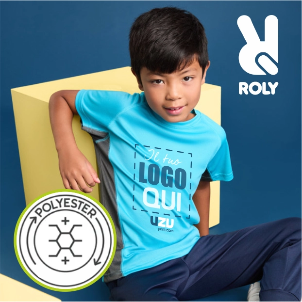Immagine T-shirt SHANGHAI Roly Kids | 100% pol | 140 g/m² personalizzata con stampa o ricamo