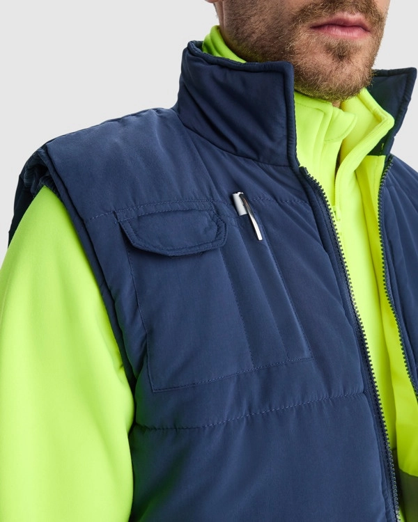Immagine Gilet multitasche PERSEI Roly | 100% pol | 450 g/m² personalizzato con stampa o ricamo