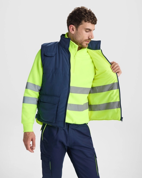 Immagine Gilet multitasche PERSEI Roly | 100% pol | 450 g/m² personalizzato con stampa o ricamo