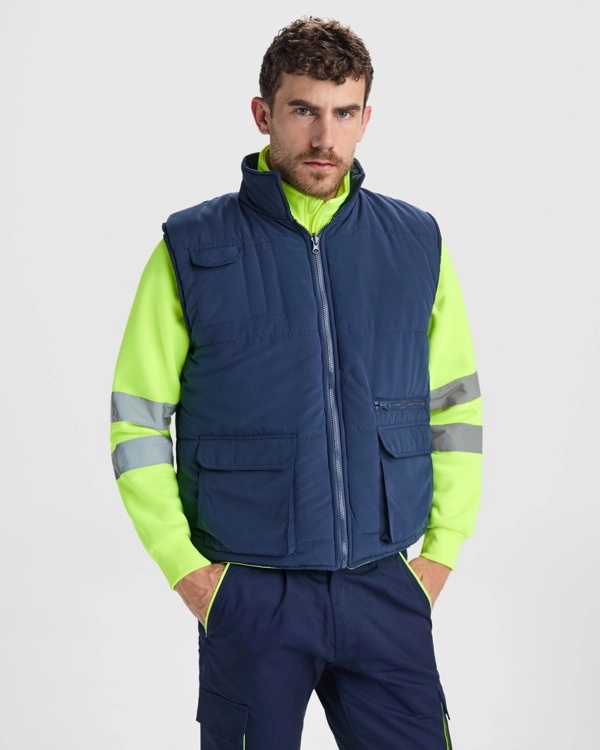 Immagine Gilet multitasche PERSEI Roly | 100% pol | 450 g/m² personalizzato con stampa o ricamo