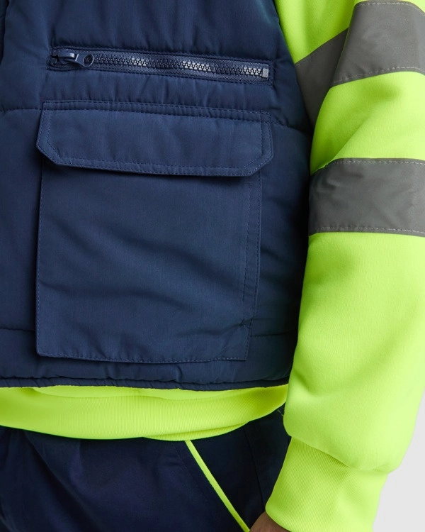 Immagine Gilet multitasche PERSEI Roly | 100% pol | 450 g/m² personalizzato con stampa o ricamo