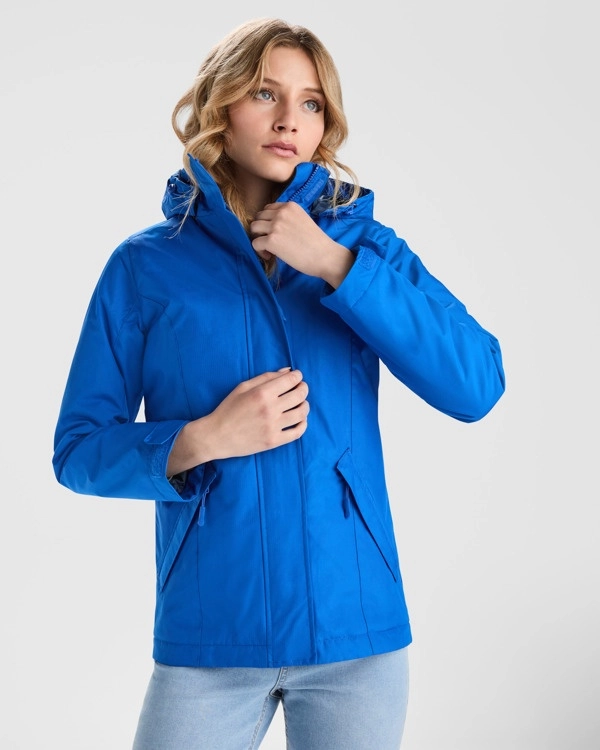 Immagine Parka imbottito AMERICA WOMAN Roly | 100% pol | 400 g/m² personalizzato con stampa o ricamo