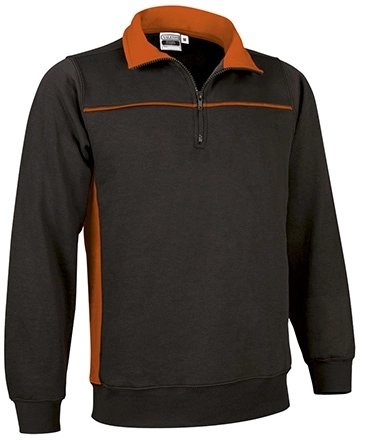 Immagine Felpa mezza zip THUNDER Val | 65% POL+COT | 300 g/m² personalizzata con stampa o ricamo