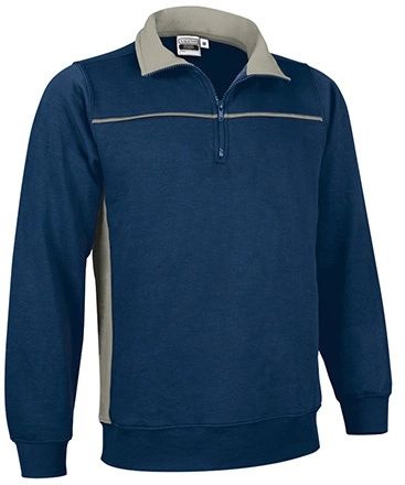 Immagine Felpa mezza zip THUNDER Val | 65% POL+COT | 300 g/m² personalizzata con stampa o ricamo