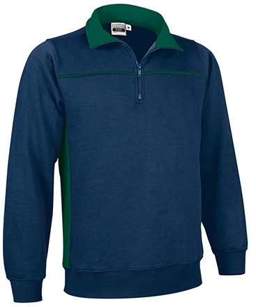 Immagine Felpa mezza zip THUNDER Val | 65% POL+COT | 300 g/m² personalizzata con stampa o ricamo