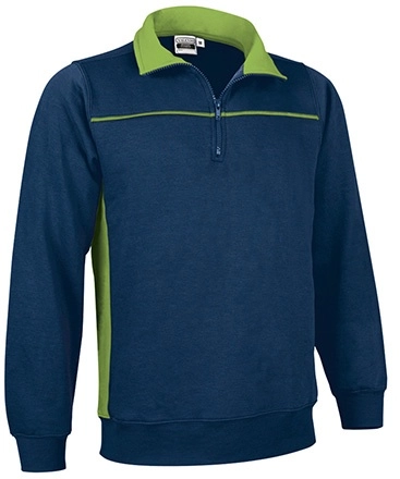 Immagine Felpa mezza zip THUNDER Val | 65% POL+COT | 300 g/m² personalizzata con stampa o ricamo