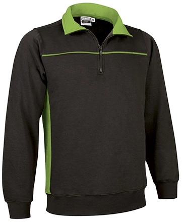 Immagine Felpa mezza zip THUNDER Val | 65% POL+COT | 300 g/m² personalizzata con stampa o ricamo