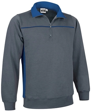 Immagine Felpa mezza zip THUNDER Val | 65% POL+COT | 300 g/m² personalizzata con stampa o ricamo