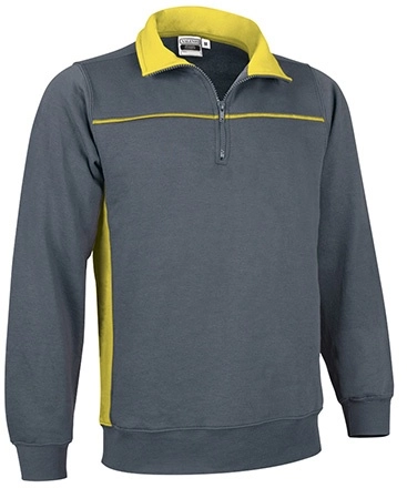 Immagine Felpa mezza zip THUNDER Val | 65% POL+COT | 300 g/m² personalizzata con stampa o ricamo