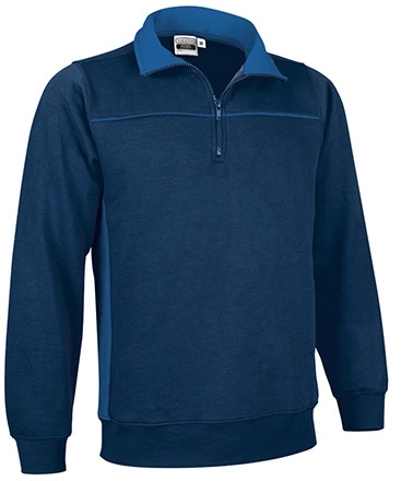 Immagine Felpa mezza zip THUNDER Val | 65% POL+COT | 300 g/m² personalizzata con stampa o ricamo
